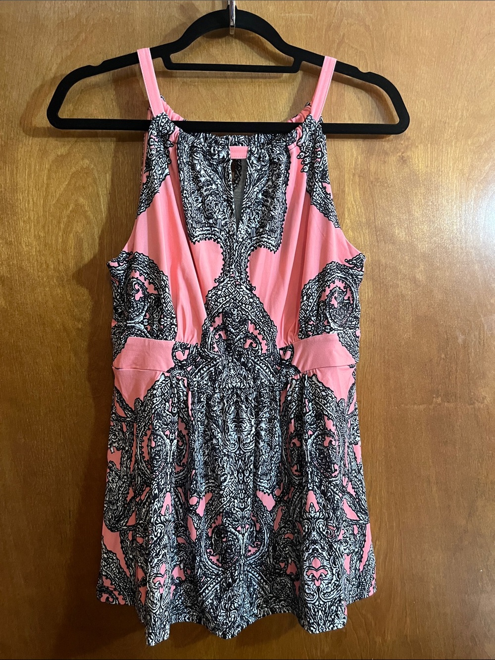 VENUS Pink and Black Paisley Halter Camisole Bundle for Free Shipping